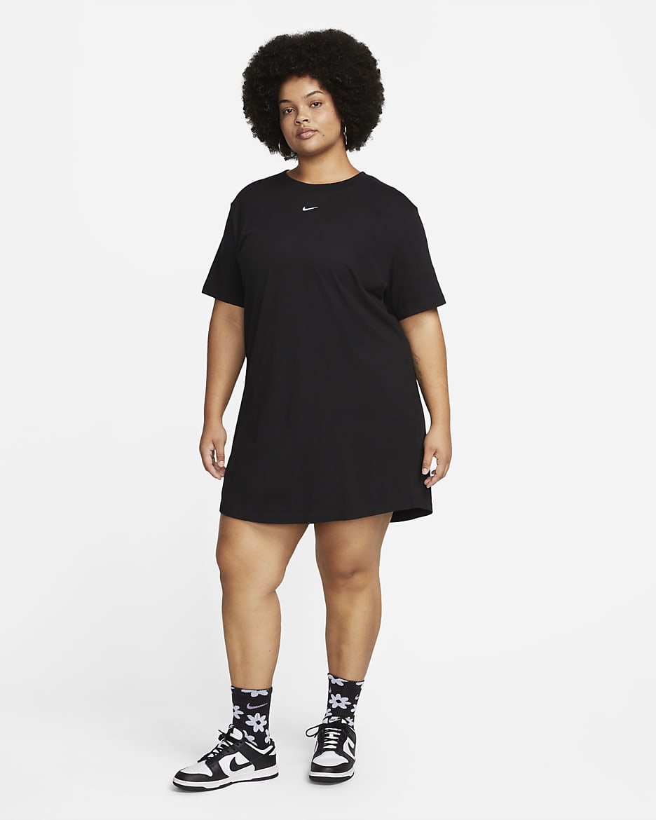 Black nike tshirt dress on sale